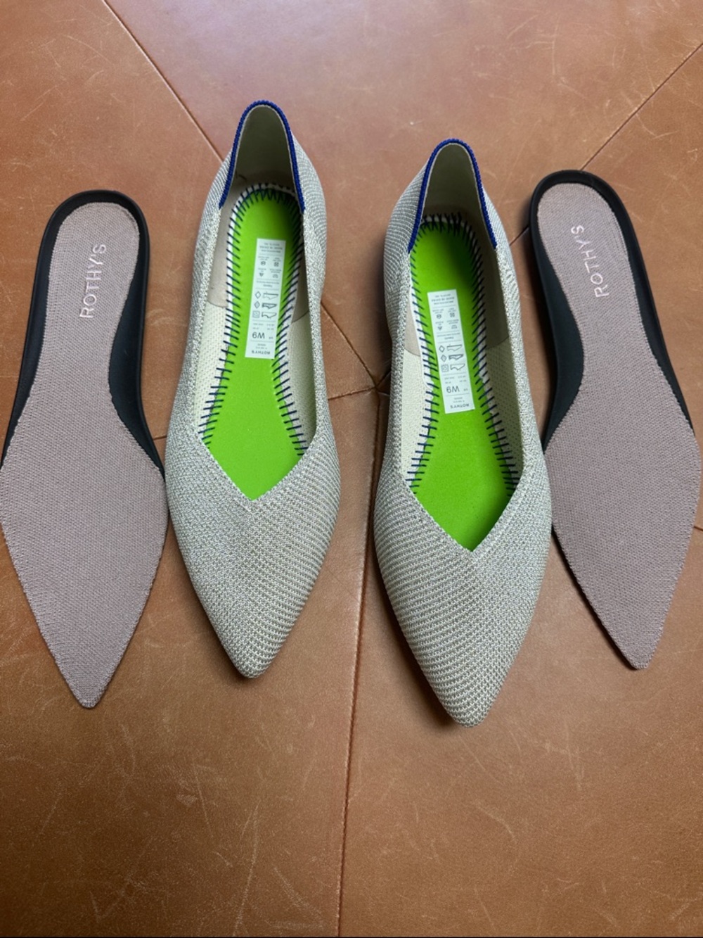 Rothy's The Point II in Diamond Twill NWOT sz 9